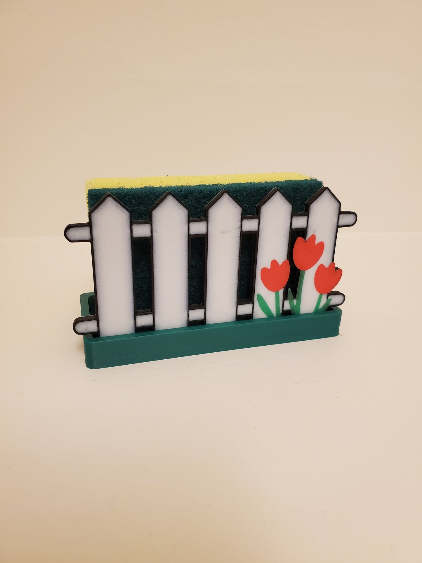 Fence Flower Sponge Holder image 0