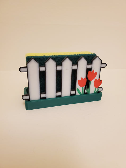 Fence Flower Sponge Holder image 0