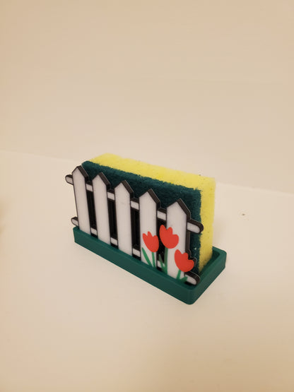 Fence Flower Sponge Holder image 1