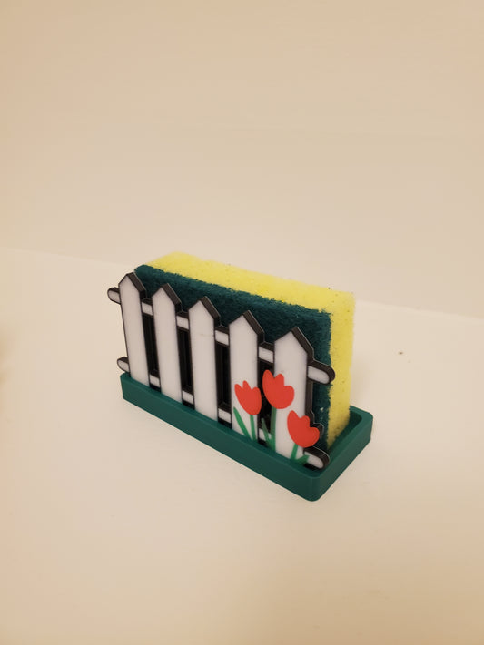Fence Flower Sponge Holder image 1